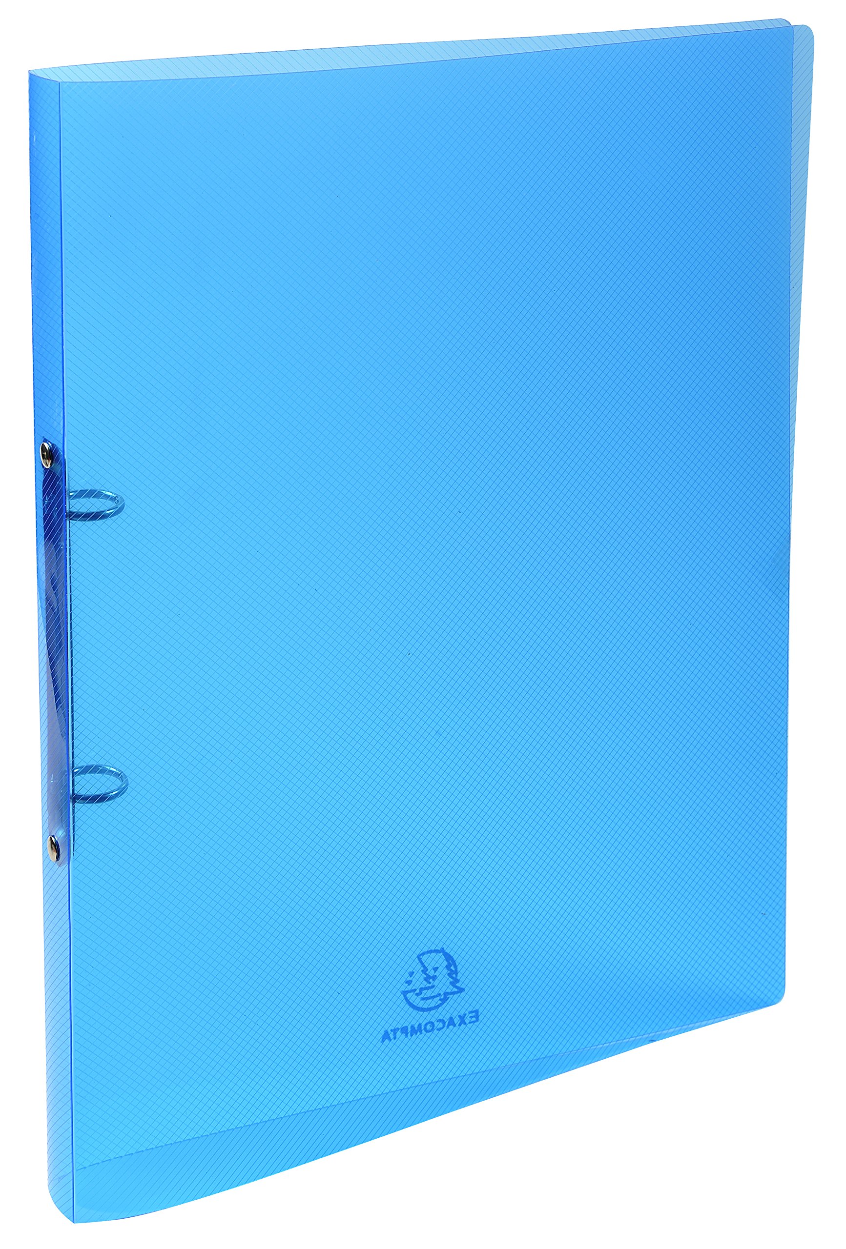 Exacompta - Ref. 54198E - 1 flexible binder in PP Crystal - 2 round rings diameter 15 mm - Spine 20 mm - External dimensions: 32 x 25 cm - A4 file format - 5 random colors