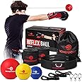 Boxing Reflex Ball for Adults and Kids - React Reflex Balls on String with Headband, Carry Bag and Hand Wraps - Improve Hand 