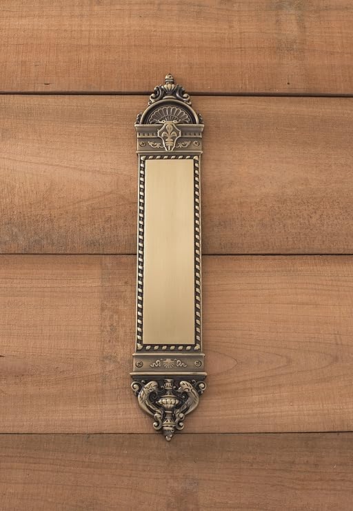 L'enfant Push Plate Finish Antique Brass Door Kick Plates