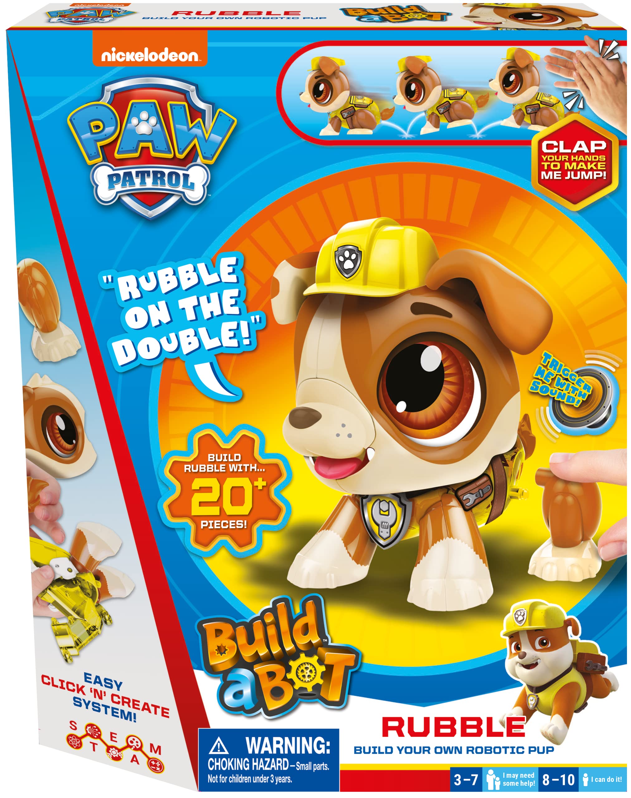 Photo 1 of Goliath Build a Bot Paw Patrol Rubble - Build Your Own Robotic Pet - Ages 3-10, Small