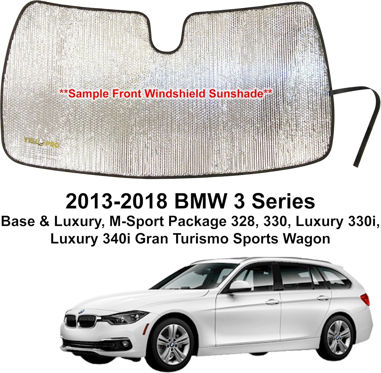 YelloPro Custom Fit Automotive Reflective Front Windshield