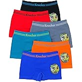 ToBeInStyle Boy's Pack of 6 Seamless Microfiber Boxer Briefs w/Appliques
