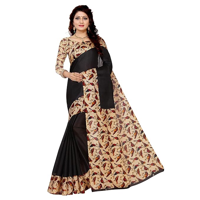 VIMALNATH SYNTHETICS SAREE KHADI SAREE WITH BLOUSE PIECE