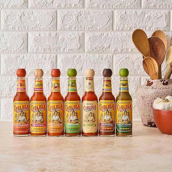 CHOLULA HOT SAUCE, CHILI GARLIC, 5 OUNCE
