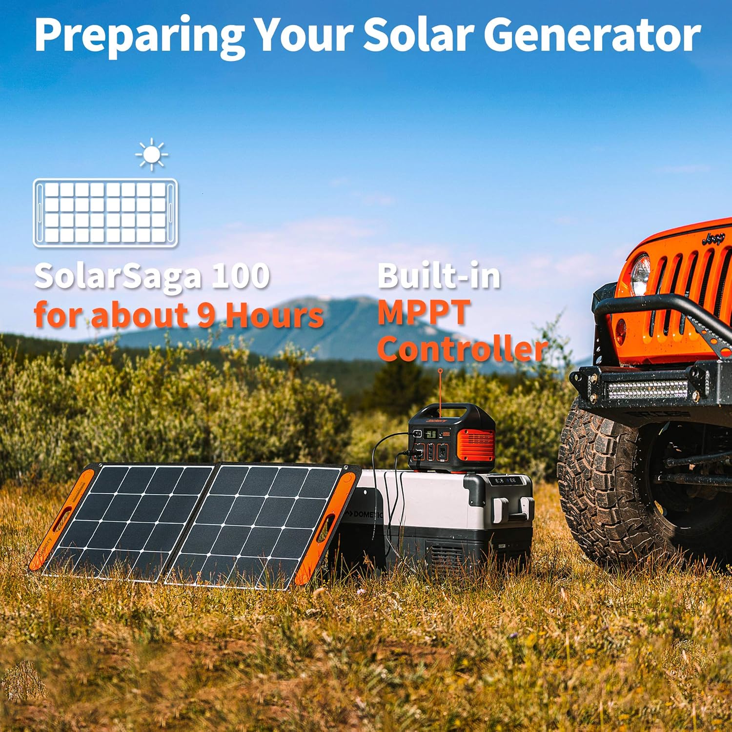 Jackery Portable Power Station Explorer 500, 518Wh Outdoor Solar Generator Mobile Lithium Battery Pack with 110V/500W AC Outlet (Solar Panel Optional) for Road Trip Camping, Outdoor Adventure : Garden & Outdoor