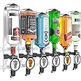 Barbarian Liquor Dispenser for Home Bar 3/4/6 Bottle Wall Mounted - Bar Butler Shot Measure Bracket Alcohol Wine Upside Down Drink Jigger Optics Man cave