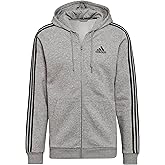 adidas Men's Essentials Fleece 3-Stripes Full-Zip