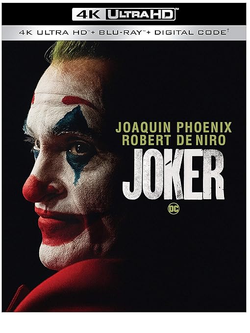 Amazon Com Joker 4k Ultra Hd Blu Ray Digital Joaquin Phoenix Robert De Niro Zazie Beetz Frances Conroy Brett Cullen Shea Whigham Bill Camp Glenn Fleshler Leigh Gill Josh Pais Rocco Luna