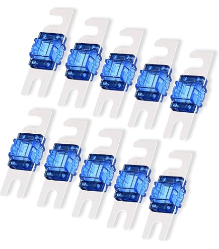 3 pcs) 60 Amp MINI MIDI ANL Fuses for Fuse holder w/ BLUE LED Car