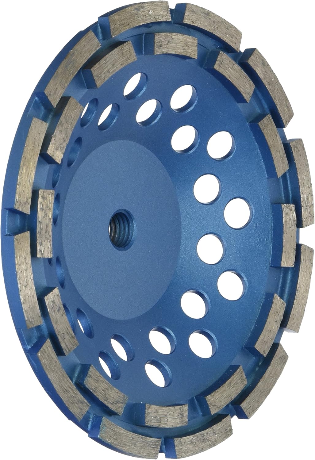 Amazon Com 7 Inch Diamond Cup Grinding Wheel Double Row Grit 30 40 5 8 11 Threaded Adapter Hole For Concrete Home Improvement