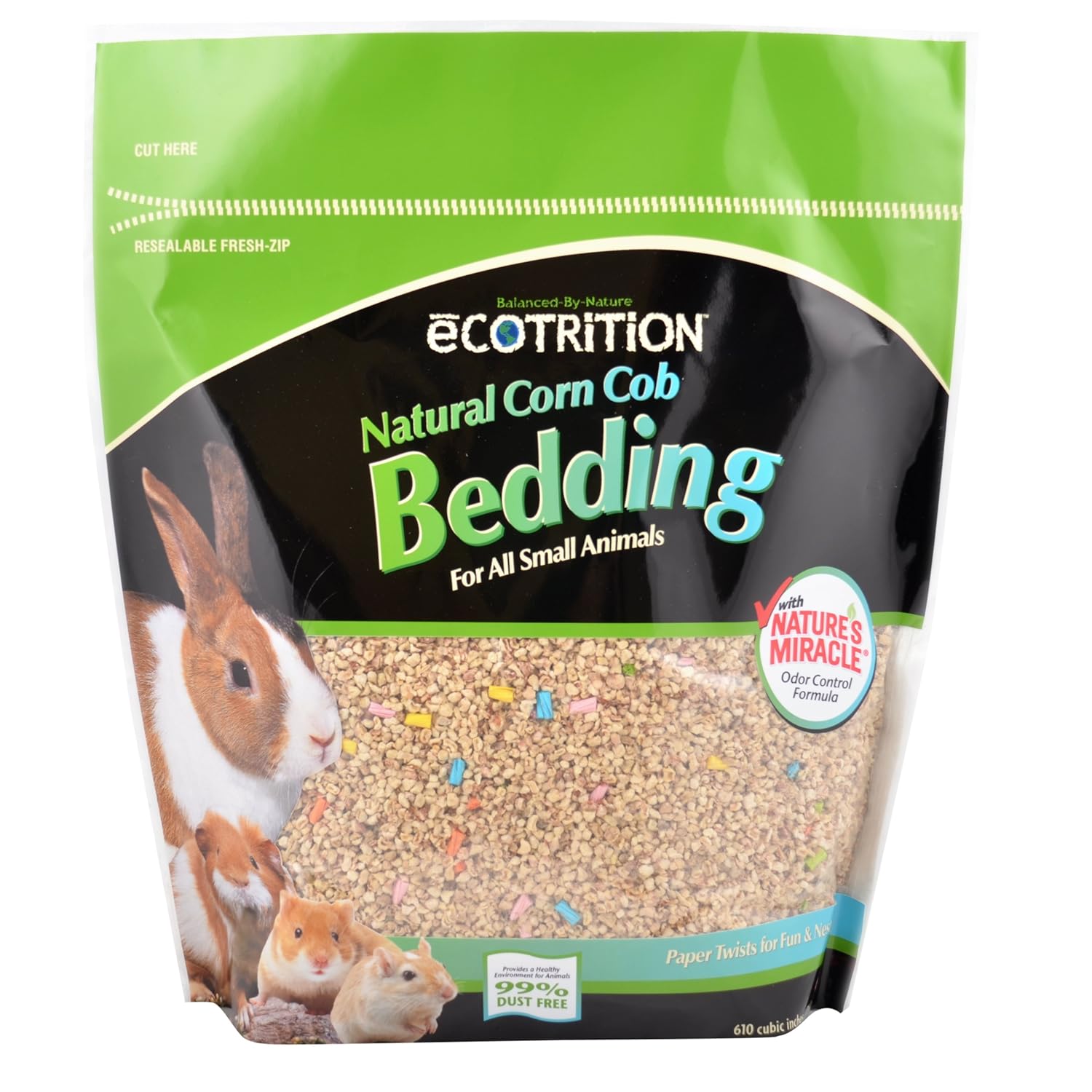 Buy eCOTRITION Natural Corn Cob Bedding for Small Animals, 10Liter