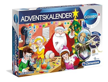Clementoni 59080 Galileo Science Clementoni-59080-Galileo Adventskalender 2019, Mehrfarben