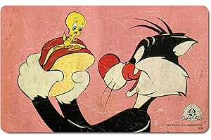 Logoshirt® Looney Tunes I Sylvester & Tweety I Sandwich I Breakfast Board I Chopping Board I 23 x 14 cm I Dishwasher Safe & H