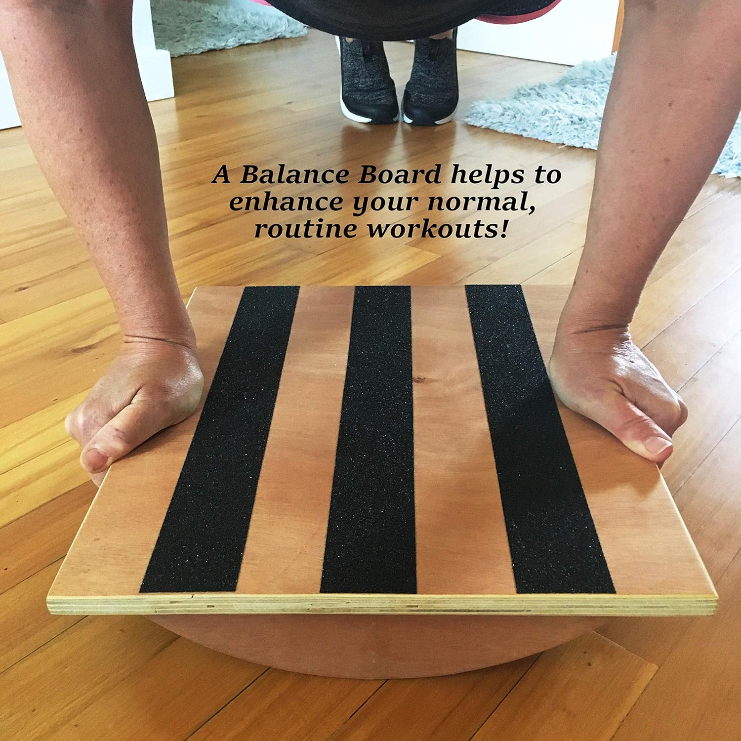 Trademark Innovations Balance Board 15" Stretching & Balancing Exercise Board : Sports & Outdoors
