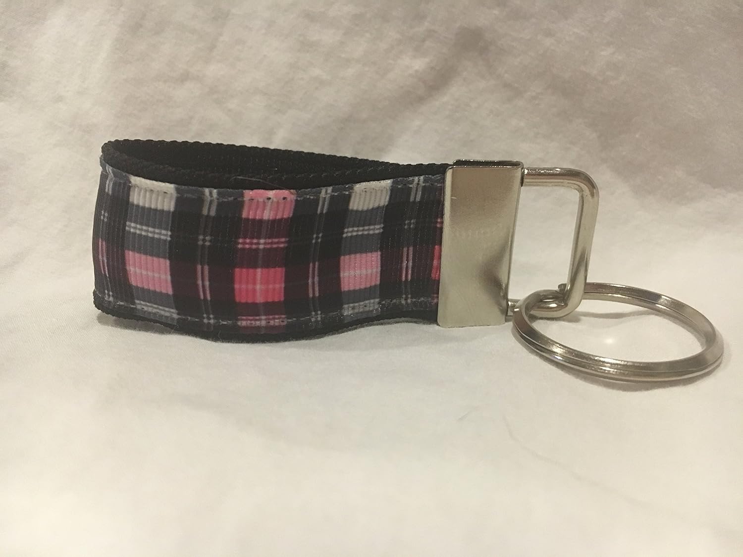 Mini Keychain, Plaid Keychain, Preppy Gifts, Personalized