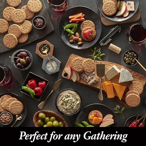 CARR’S CRACKERS, WHOLE GRAIN CRACKERS, PARTY SNACKS, WHOLE WHEAT, 7OZ BOX (BOX OF 6)