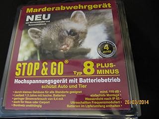 Stop & Go Ultraschall Marderabwehr 8 Plus Minus