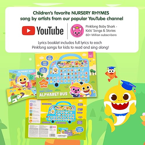 Pinkfong Baby Shark Sing-Alongs 10 Button Sound Book Melody Pad  Interactive Electronic