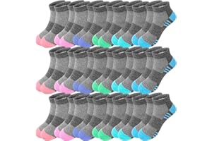 Bemeol Girls Socks 18 Pairs Ankle Socks for Girl Cotton Running Sports Athletic Low Cut Sock
