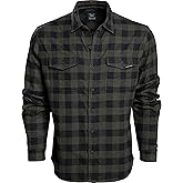 Vortex Men's Timber Rush Flannel Shirts - Mechanical Stretch, Moisture Wicking, Underarm Gusset