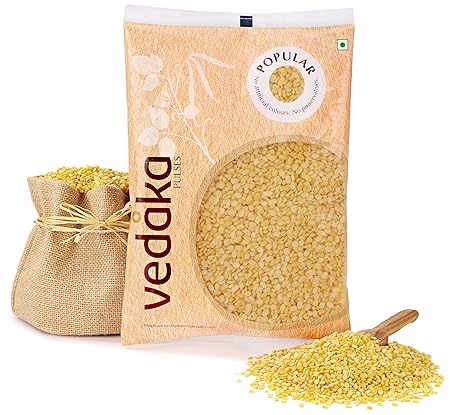 Amazon Brand - Vedaka Popular Moong Dal (Yellow), 1 kg