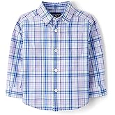 The Children's Place Boys and Toddler Poplin Long Sleeve Button Down Shirt