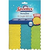 Spontex 3 Magic Effect Microfibre Cloths, 24.5 x 25cm Cleaning Cloths