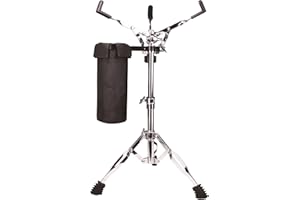 RESANITO Snare Drum Stand, Concert Snare Drum Stands, Adjustable Snare Stand Tripod Double Braced Extended with Drum Stick Holder Fit 10''-14'' Dia Drums Pad, Height Range 18-25.6 Inches