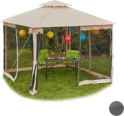 Pavillon 3X3 Mit Festem Dach