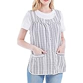 Nanxson Cobbler Aprons for Women with Pockets Smock Apron with Buttons for Cooking Chef Kitchen CF3152