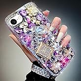 Bonitec Compatible with iPhone 16e Case Cute Bling Glitter Diamond - Luxury Designer Girly Aesthetic Rhinestone Cover for Women, Sparkle Glam Protection