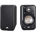 Polk Audio Signature Series S20 Bookshelf Speakers (Pair, Black) – 6.5” Driver, Surround Sound, Power Port Technology, Detach