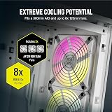 Corsair iCUE 2000D RGB AIRFLOW Mini-ITX PC Case White 3x AF120 Fans Lighting view 4