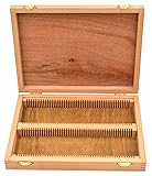 EISCO Wooden Slide Box for 100 Slides, with