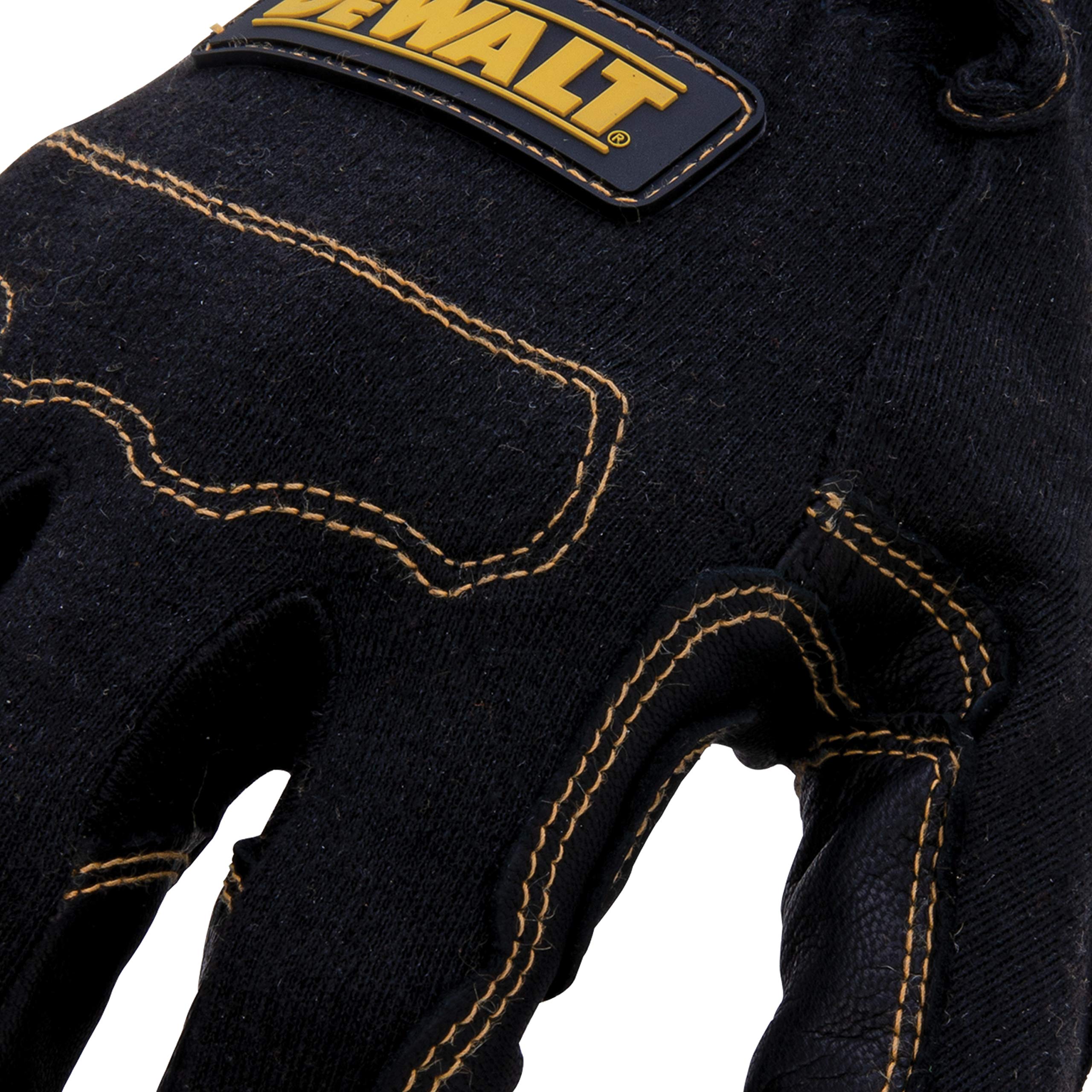 DEWALT Guantes de soldadura y fabricación de puño corto, palma de cuero resistente a la abrasión, materiales resistentes al fuego, costuras de Kevlar (XL) DEWALT Guantes de soldadura y fabricación de puño corto, palma de cuero resistente a la abrasión, materiales resistentes al fuego, costuras de Kevlar (XL)