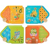 Papyrus Blank Cards with Envelopes, Owls and Birds (20-Count)