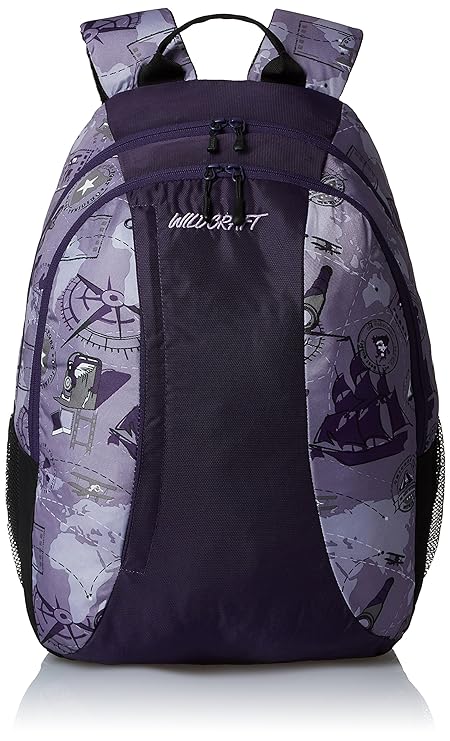 Wildcraft Loco VO Polyester Purple Casual Backpack(8903338018520)