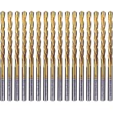 NordWolf 16-Piece HSS Drywall Cut Out Bit Set, Titanium Nitride Coated 1/8" Cutting Bits for Cutout Tools &amp; Spiral Saw