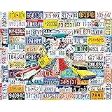 State Plates Jigsaw Puzzle - 500 Piece License Plate Collection White Mountain