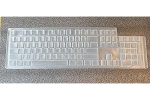 Keyboard Cover Skin Protector Compatible with REDRAGON K671 Wired Mechanical Gaming Keyboard (Clear)
