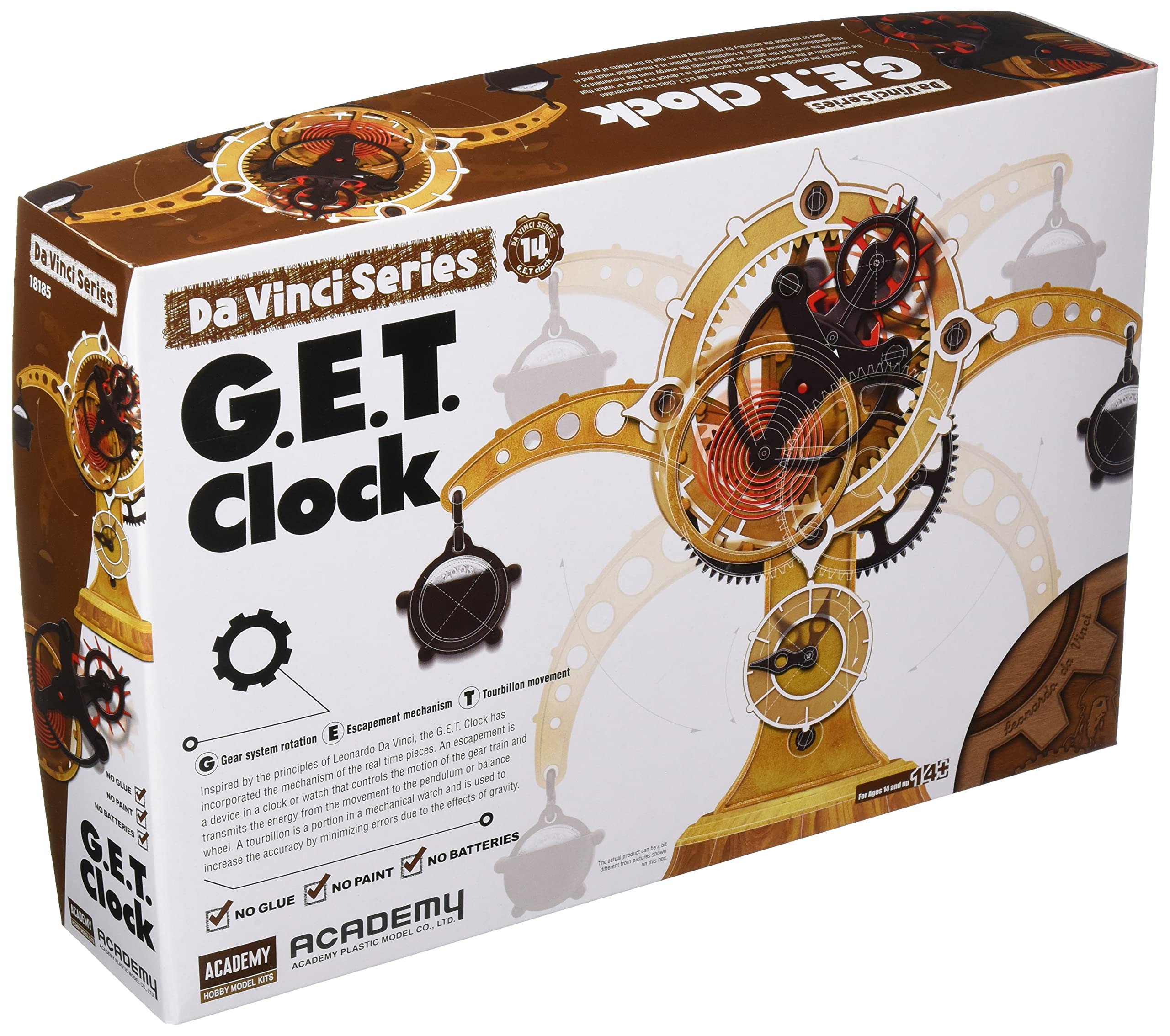 Photo 1 of Academy Models Leonardo Da Vinci Tourbillon Watch Plastic Model 18185 ACA18185 Academy Da Vinci Series: G.E.T. Clock [Model Building KIT]