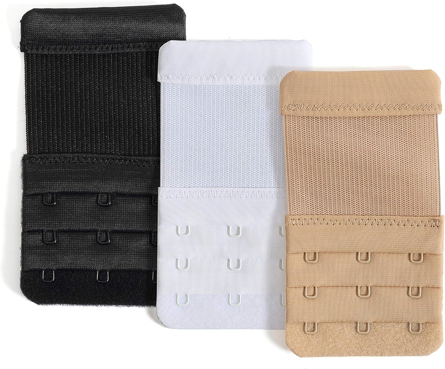 Bra Extender Women Pack of 3 Soft Comfortable 3 Hook Elastic Bra Strap