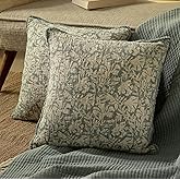 HOME WIBE Decorative Throw Pillow Covers, Set of 2 (Paleblue, 18" x 18" (Pack of 2))