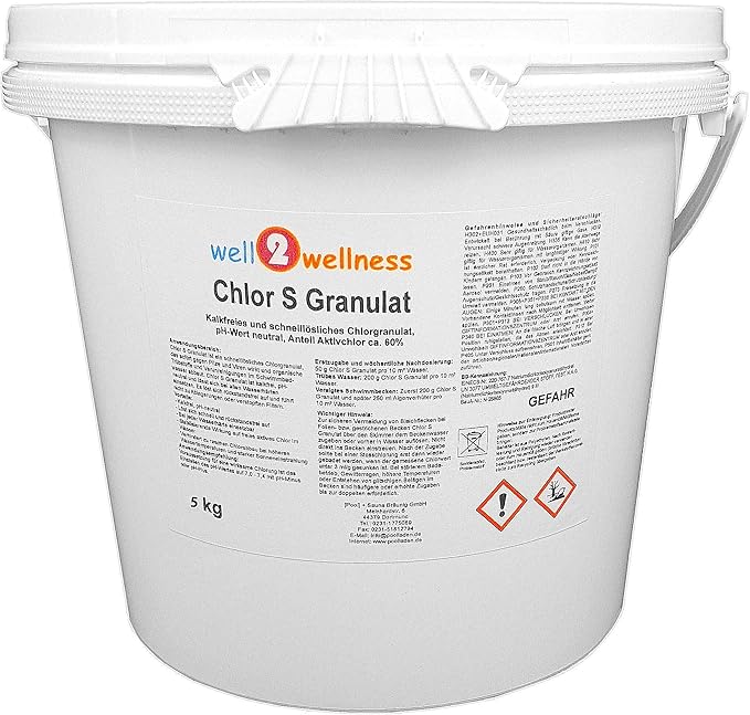 Chlorine S Granules / Dissolve Quickly 5 kg Amazon.co.uk Garden
