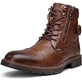 Vostey Men's Boots Boots for Men Casual Boots Motorcycle Combat Ankle Dress Boots Mens
