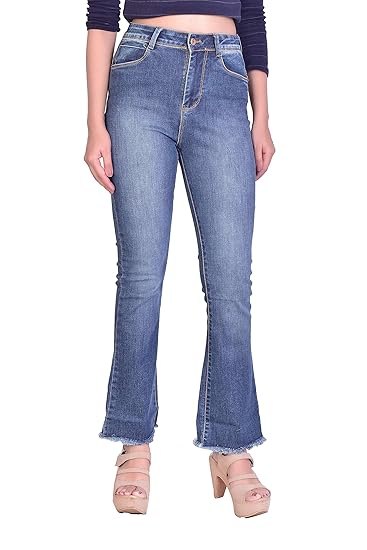 jeans with ripped bottoms