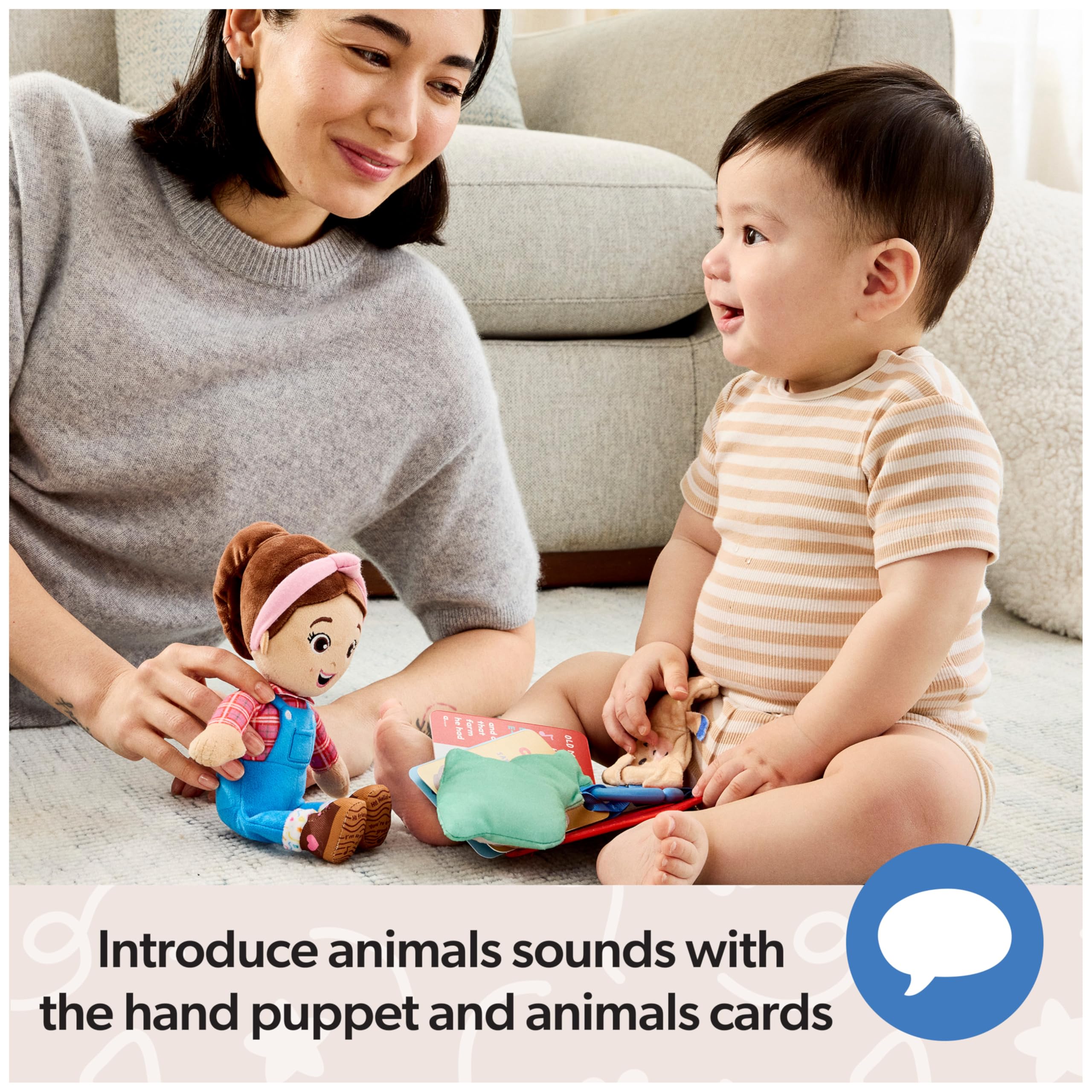 Ms. Rachel Official Farm Friends Baby Registry Gift Set with Plush, Animals Cards & Finger Puppet, Educational Toys & Baby Toys for Girls & Boys Ages 0+ (Amazon Exclusive)