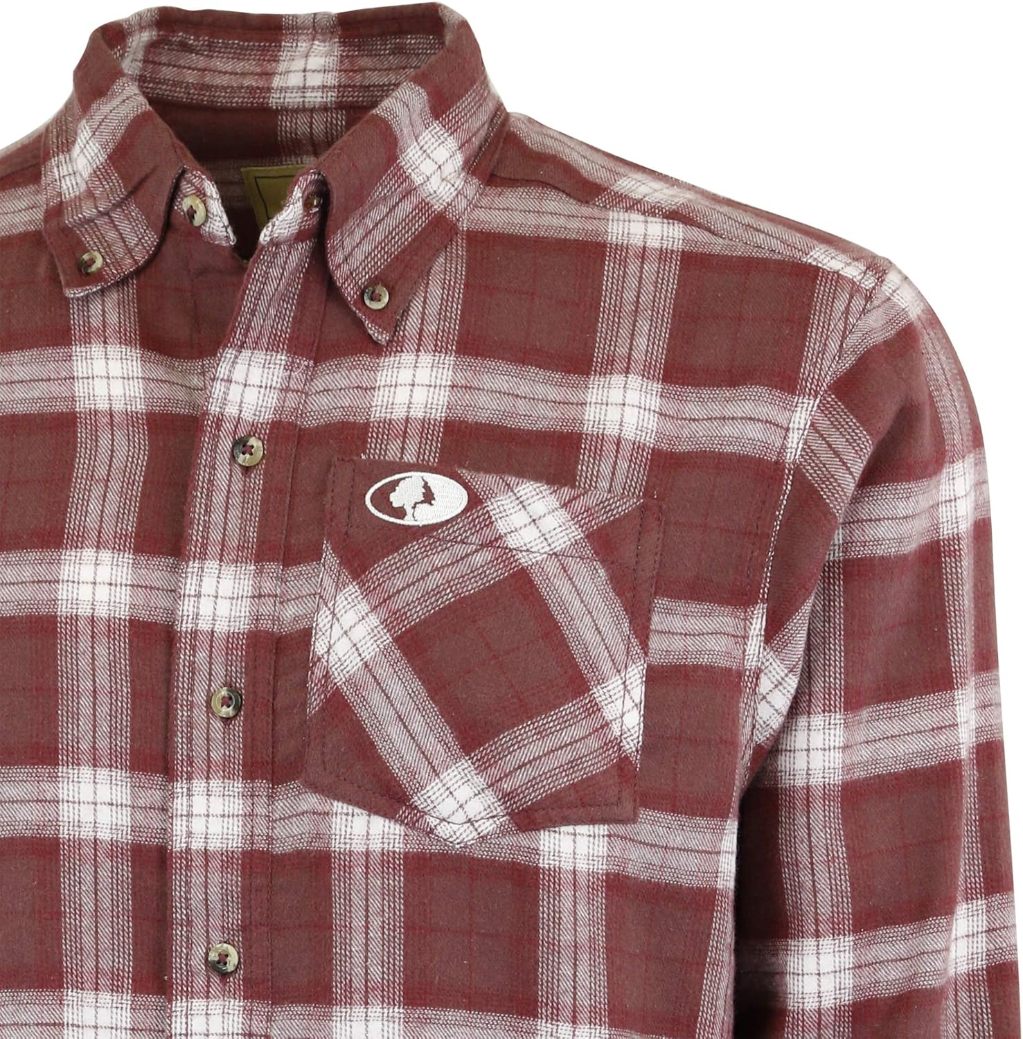 Mossy Oak Flannel Shirt for Men, Buffalo Plaid Long Sleeve Mens Flannel Shirts: Clothing