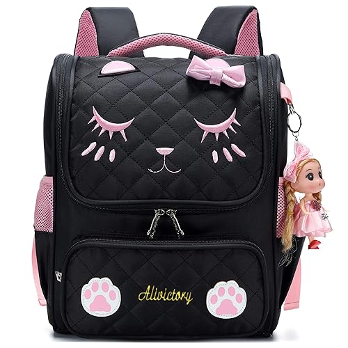 AO ALI VICTORY Girls Backpacks, Waterproof Cute Backpack for Kids