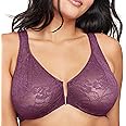 Glamorise Women's Plus Size Lacey T-Back Wonderwire Bra Underwire #9246